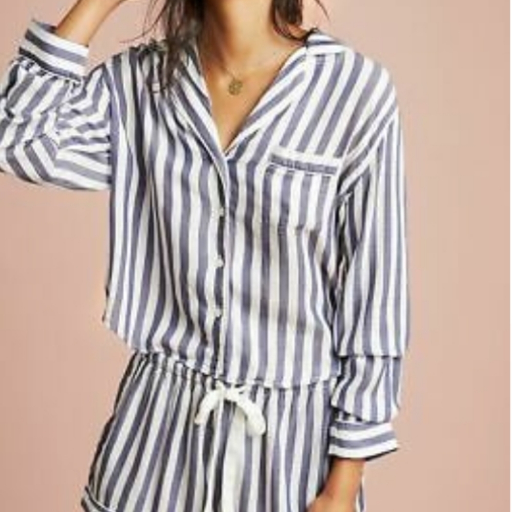Rails Striped Sleep Shirt Size X-Small